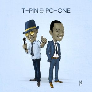 Cartoon figures of T-Pin and PC-One